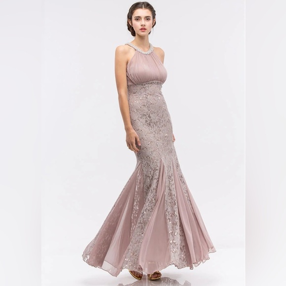 Eureka Lace Evening Gown - Picture 2 of 16